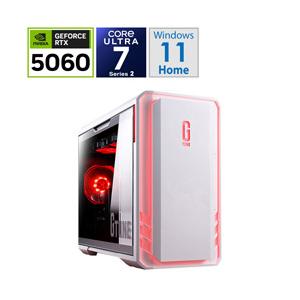 DGI7G60BC21U2NH3W ゲーミングデスクトップパソコン G TUNE(RTX 5060) ホワイト ［モニター無し /Windows11 Home /intel Core Ultra 7 /メモリ：32GB /SSD：1… | マウスコンピューター