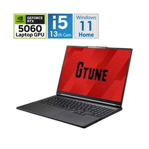 P6I5G60BC2113H ゲーミングノートパソコン G TUNE 16(RTX 5060) ブラック ［16.0型 /Windows11 Home /intel Core i5 /メモリ：32GB /SSD：1TB /日本語版キー… | マウスコンピューター