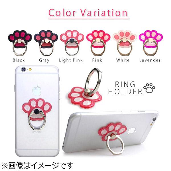 【在庫限り】 アイキューラボ 〔スマホリング〕　にくきゅう RING HOLDER　ライトピンク　IQ-NIKU-LPK 【864】 [振込不可] | アイキューラボ | 02