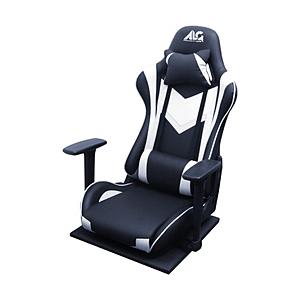 【送料無料】 アローン ALG-GMFCWAK ゲーミング座椅子 [座面 W355ｘD535mm]  ホワイト＆ブラック | 