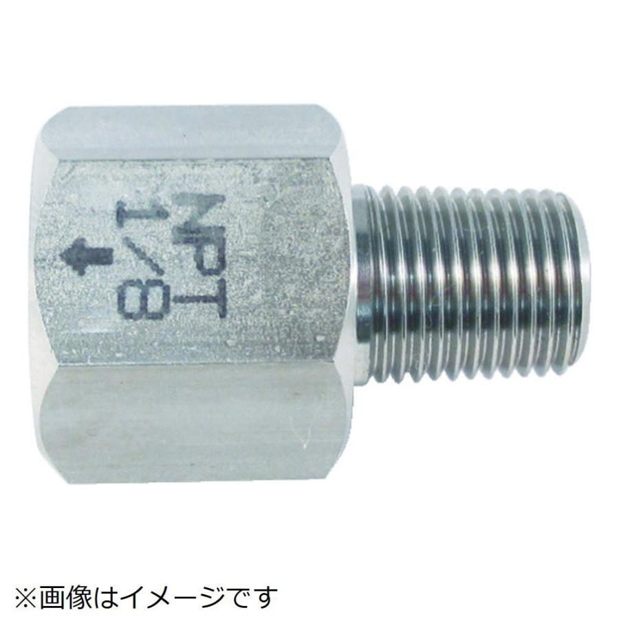 アソー ＡＳＯＨ　ステンレス製　変換内外ソケット　外Ｍ６（Ｐ１．０）×内ＰＴ１／８ | アソー