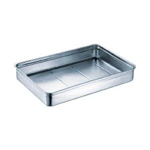 スギコ産業 18−8ステンレス番重バット 大浅型 手無 550x370x80 SH553708