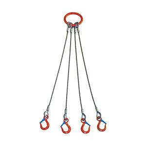 大洋製器工業 4本吊　ワイヤスリング　5t用×2m　4WRS 5T×2 | 