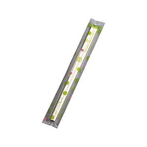 原田 白揚8寸OPP完封箸 緑水玉柄 楊枝入 3000膳入 ＜XHSF501＞ | 