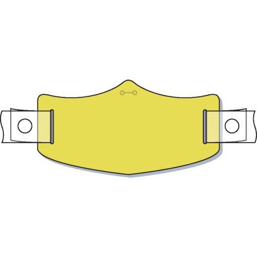 つくし工房 つくし　ｅ帽章　黄無地　ヘルメット用樹脂バンド付 | 