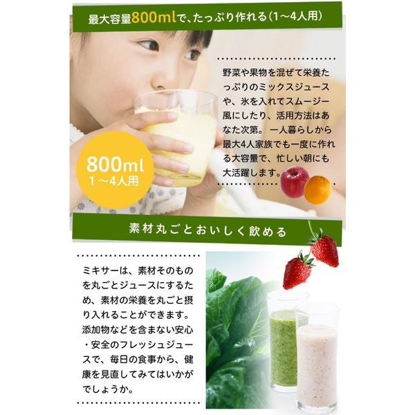 SIROCA siroca ミル付ミキサー （800ml）　SJM-180G シルバー 【864】 | siroca | 03