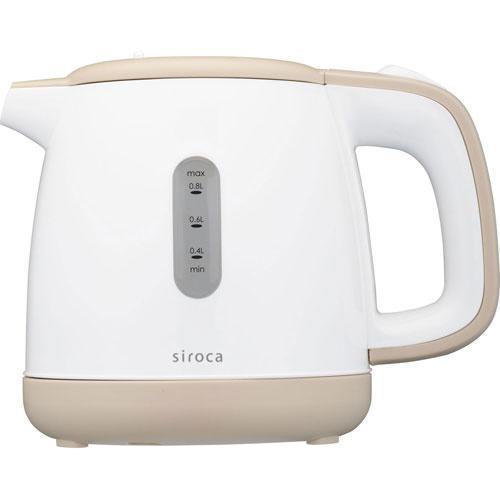SIROCA siroca 電気ケトル（0.8L）　SEK-208-BE ベージュ [振込不可] | siroca | 01