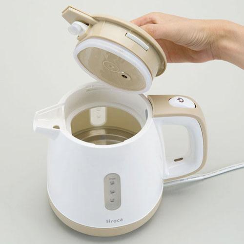 SIROCA siroca 電気ケトル（0.8L）　SEK-208-BE ベージュ [振込不可] | siroca | 03