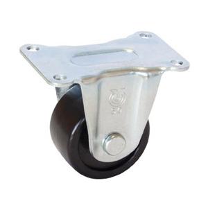 ユーエイキャスター 重量用キャスター　固定車ストッパー付　75径　強化ナイロン車輪　HR75GNB | 