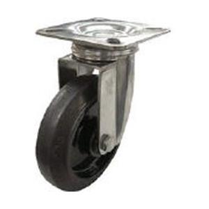 ユーエイキャスター SUS-NRJ-130 ユーエイ ステンレスキャスター自在車 130径ナイロンホイルゴム車輪
