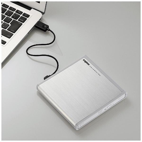 Logitec(ロジテック) LDR-PMJ8U2LWH (USB2.0ポータブルDVDドライブ 書込ソフト付き/ホワイト) [振込不可] | ロジテック | 02