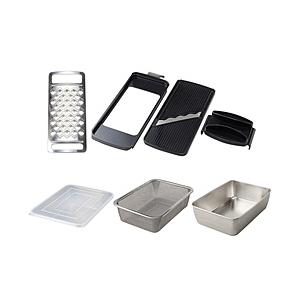 中山福 おろし スライサーセット 角型ザル バット付   G033 | 