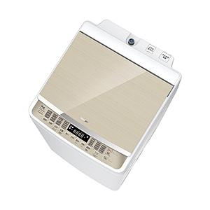 全自動洗濯機  本体：ホワイト、トップ：シャンパンゴールド HW-DG80XH ［洗濯8.0kg /簡易乾燥(送風機能) /上開き］ 【お届け日時指定不可】 | 