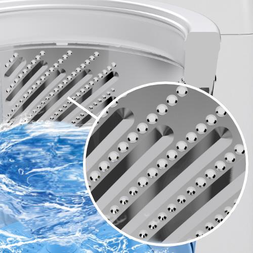 全自動洗濯機  本体：ホワイト、トップ：シャンパンゴールド HW-DG80XH ［洗濯8.0kg /簡易乾燥(送風機能) /上開き］ 【お届け日時指定不可】 |  | 14