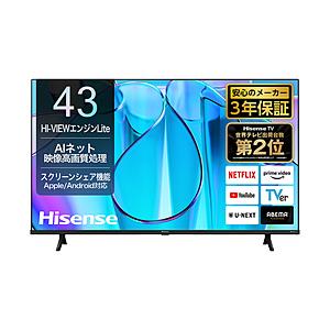 Hisense(ハイセンス) 液晶テレビ 43E6N ［43V型 /Bluetooth対応
