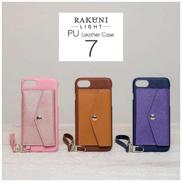 CHEERO iPhone 7用　レザーケースRAKUNI LIGHT PU Leather Case Pocket Type with Strap　ピンク　RCP-7 PK [振込不可] | cheero | 04