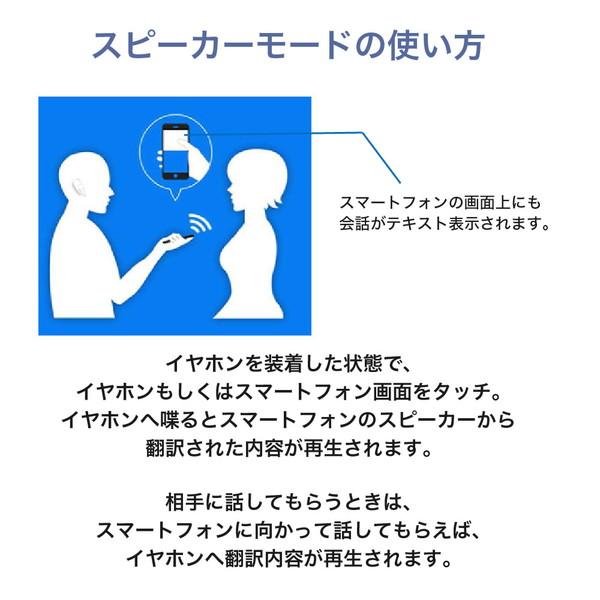 ウェザリージャパン AI翻訳機 ワイヤレスイヤホンとしても利用できる 127カ国の言語を翻訳可能 WOOASK + PLUS (M6 オフライン版)   M6+ |  | 09