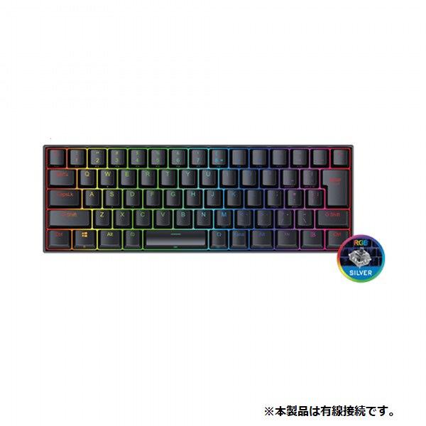 ITPROTECH ゲーミングキーボード 銀軸66KEY ブラック K630RGB-JPTI ［有線 /USB］ |  | 01