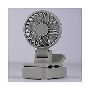 NAKAGAMI 充電式ミニクリップファン グレー YNG-CF120-GY 【864】 | 