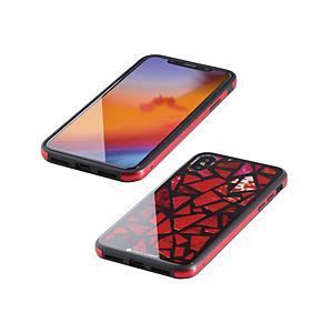 IO DATA(アイオーデータ) iPhone XS 5.8インチ用 ガラス+TPU+アルミ複合素材ケース 2層印刷 ステンドグラス（レッド） BKS-IP18STGGASRD 【864】 [振込不可] | I-O DATA