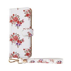レイアウト あんしんスマホ KY-51B 手帳 ハンドストラップ ルーペ付 花柄  ピンク RT-AKYB51ALC/FP 【864】 [振込不可] | ray-out