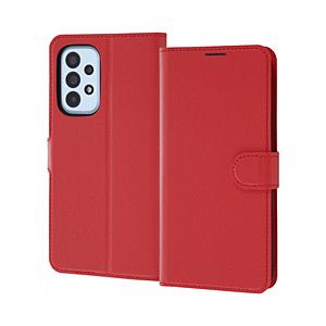 レイアウト Galaxy A53 5G 耐衝撃 手帳型ケース シンプル マグネット  レッド RT-GA53ELC1/R 【864】 | ray-out