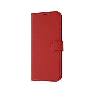 レイアウト 【かんたんスマホ3】耐衝撃 手帳型レザーケース シンプル マグネット ルーペ付  レッド RT-KS3ELC9/R 【864】 | ray-out