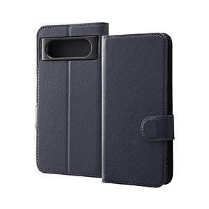 レイアウト Google Pixel 8 耐衝撃 手帳 マグネット  ダークネイビー RTGP8ELC1DN | ray-out