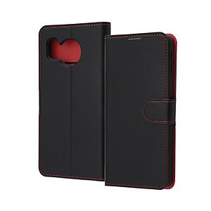 レイアウト AQUOS sense8 手帳型 マグネット  ブラックレッド RT-AQM3ELC1/BR | ray-out