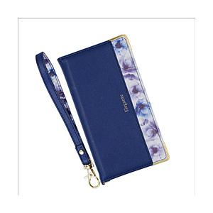 近通 iPhone 11対応　手帳型ケース　エレガンテ フラワー ネイビー BL-IP11-06NV 【864】 | 