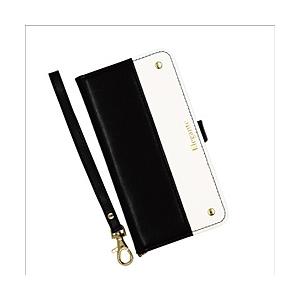 近通 iPhone 11対応　手帳型ケース　エレガンテ ツートン ブラック・ホワイト EL-IP11-08BW 【864】 | 