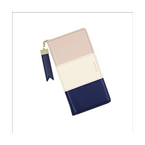 近通 AQUOS sense3対応 手帳型ケース エレガンテ トリコロール モカネイビー TR-AQSE305MO | 