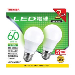 TOSHIBA(東芝) LDA7N-G/K60V1P LED電球 [E26 /昼白色]｜y-sofmap