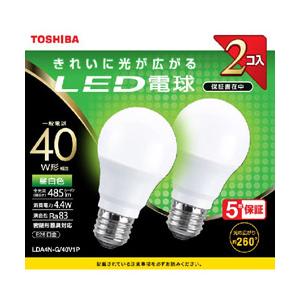 TOSHIBA(東芝) LDA4N-G/40V1P LED電球 [E26 /昼白色] | TOSHIBA