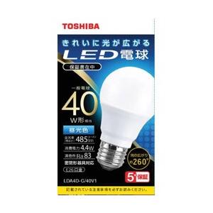 TOSHIBA(東芝) LED電球　全方向　昼光色　40W形相当　LDA4D-G/40V1 | TOSHIBA