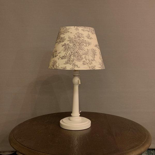 クラシカ インテリア テーブルランプ トワル・ド・ジュイ  gray ADS-026Wtdj-G ［電球 /電球色］ |  | 03