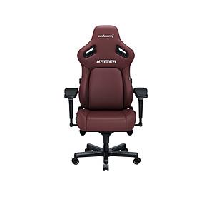 ANDASEAT GC-Kaiser4/CLMR ゲーミングチェア [シート W490ｘD470ｘH1280〜1340mm] Kaiser4(エコレザー) クラシックマロン | 