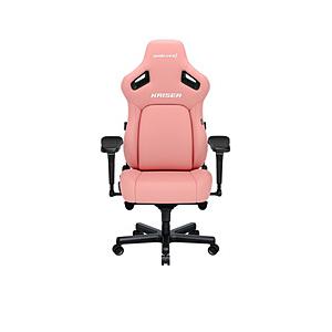 ANDASEAT GC-Kaiser4/CRPK ゲーミングチェア [シート W490ｘD470ｘH1280〜1340mm] Kaiser4(エコレザー) クリーミーピンク | 