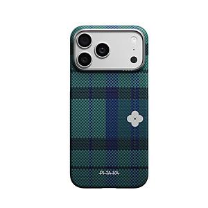 PITAKA iPhone 17 Pro Max エッジケース Flora in Grid  Forest Dawn FG1701PM ［背面ケース /Magsafe対応］ | 