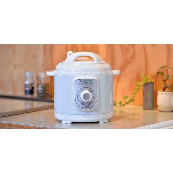 山本電気 電機圧力なべ（2.8L） YAMAMOTO ホワイト YS0003WH 【864】 |  | 06