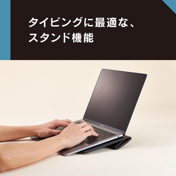 トリニティ MacBook 13.0インチ [BookSleeve] 薄型スリーブケース TRMB1813BSMBK | trinity | 04
