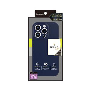 トリニティ iPhone 15 Pro [NUNO] MagSafe対応 バックケース  フラットネイビー TR-IP23M3-NNSL-TFNV | trinity