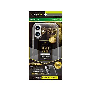 トリニティ iPhone 16 （6.1インチ） ［GLASSICA］ 背面ゴリラガラスケース  クリア TR-IP24M2-CGC-GOCCCL | trinity