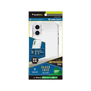 トリニティ iPhone 16 Plus ［GLASSICA Solid］ 超精密設計 背面ガラスケース  クリア TR-IP24L2-CGSL-PCCCL | trinity