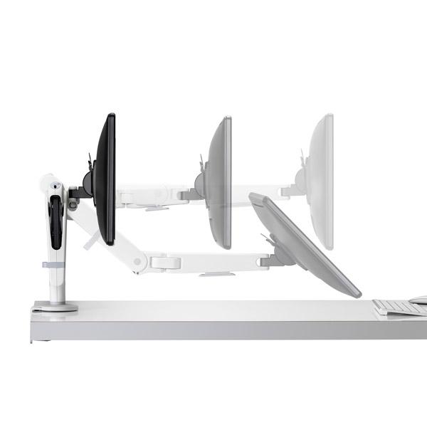 アーキサイト Ollin テクニカルコード式 シングルモニターアーム ホワイト 簡単設置 軽量 保証12年 CBS Ollin White | ARCHISITE | 08