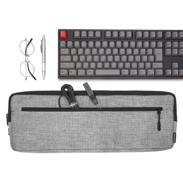 ARCHISS AS-AKS-L パソコンキーボード用［フルキーボード］ 収納ケース Keyboard Sleeve Lサイズ  ライトグレー |  | 10