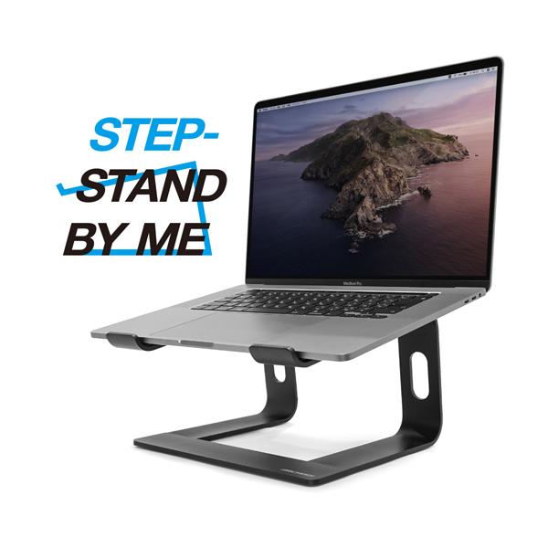 ARCHISS ノートパソコンスタンド［10〜16インチ］ STEP STAND BY ME  ブラック AS-SPBM-BK |  | 02