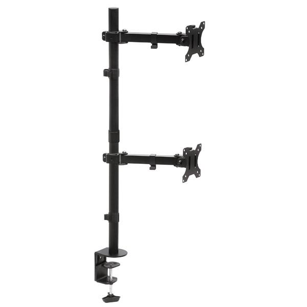 ARCHISS モニタースタンド [2画面 /〜27インチ] 水平 ロングポール式 クランプ/グロメット両対応 Monitor Arm Basic ブラック AS-MABH03 |  | 01
