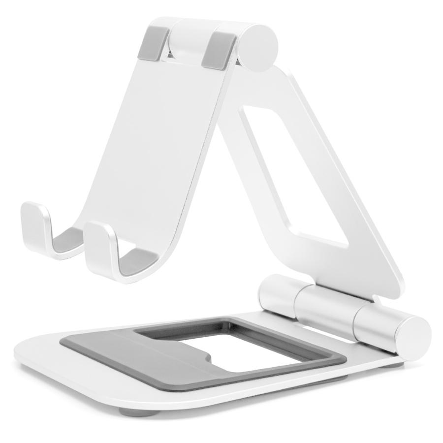 ARCHISS タブレットPC / スマホ対応［7〜13インチ /ゲーム機 〜厚さ17mm］アルミスタンド 折りたたみ BIG DOUBLE SWING-STAND BY ME  シルバー AS-BWBM-SL |  | 01