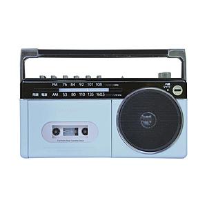 とうしょう モノラル型ラジカセ  パステルブルー GAA4-RCP0003-PB ［ワイドFM対応 /ハイレゾ非対応 /Bluetooth対応］ | 